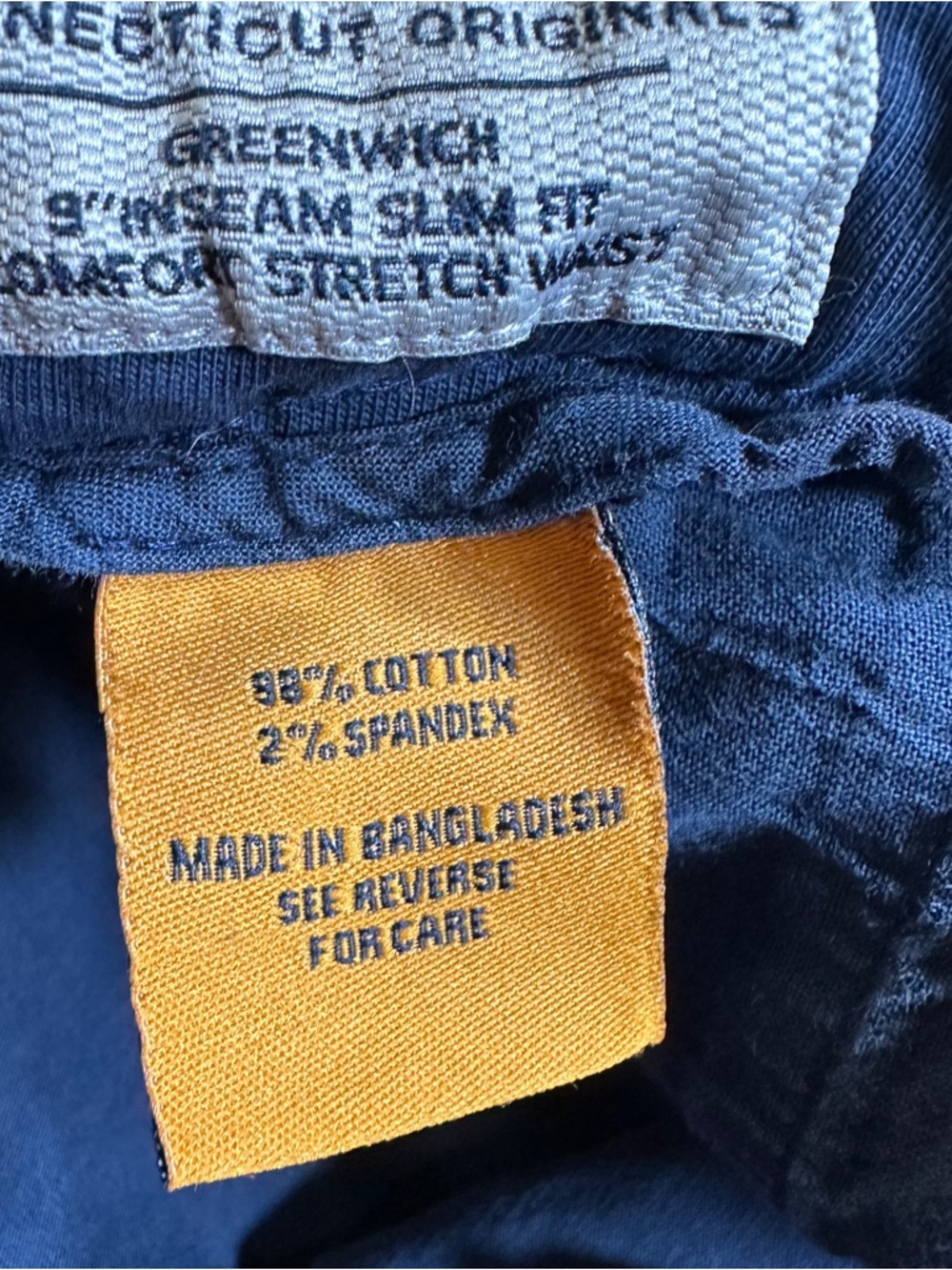 Tailor Vintage Connecticut Originals Greenwich Shorts Mens 34 Navy 9” Inseam - Picture 9 of 13